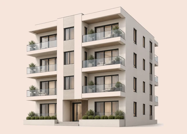 edificio condominiale con balconi