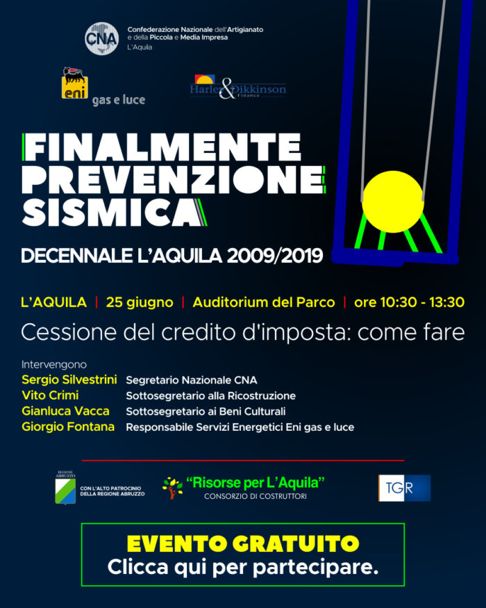 PREVENZIONE SISMICA 25 GIUGNO 2019